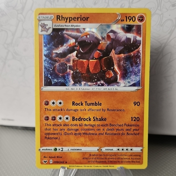 Rhyperior 099/202 Pokemon TCG Holo Rare - Picture 1 of 2